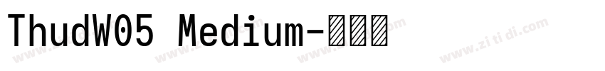 ThudW05 Medium字体转换